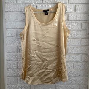 Lafayette 148 New York Tan Sleeveless Tank Top